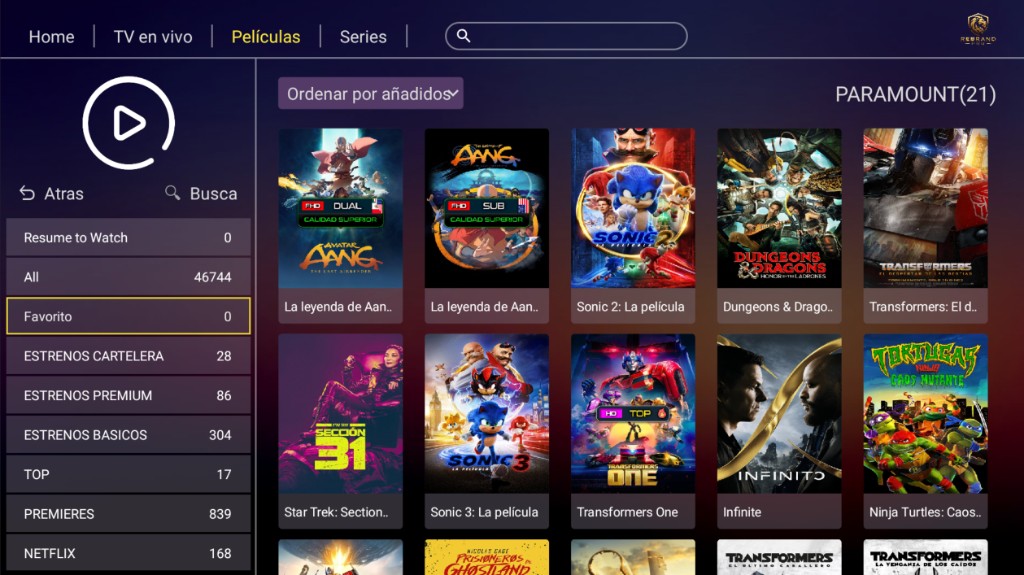 IBO 3.9 Red - Catálogo de Películas