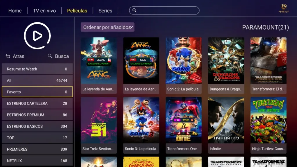 IBO 3.9 Red - Catálogo de Películas