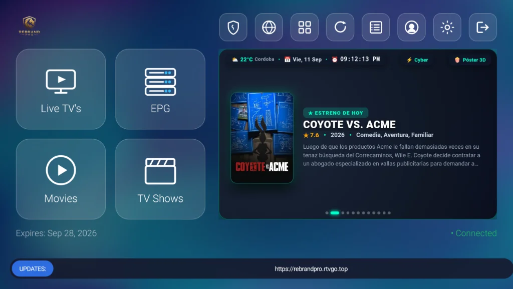 IBOGLASS 4.3 ADS - Pantalla Principal y Banners