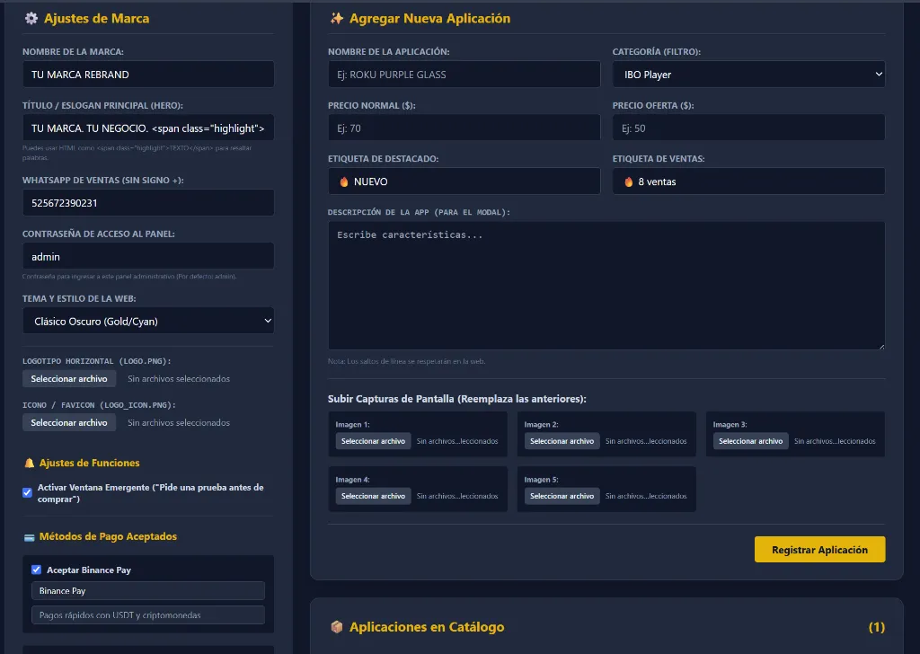 Reseller Panel - Editor
