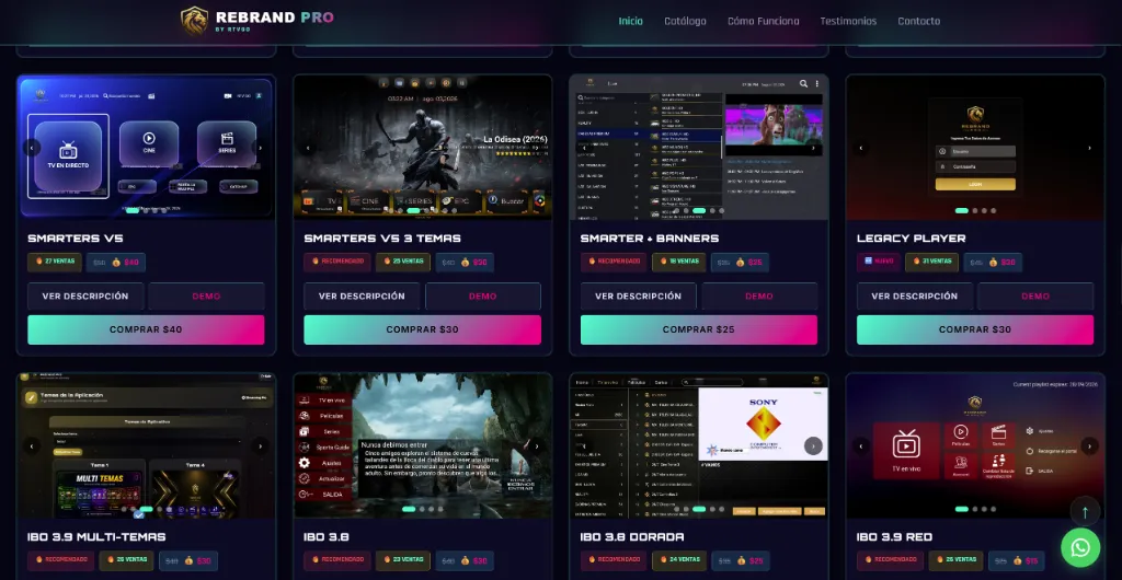 Reseller Web - Catálogo