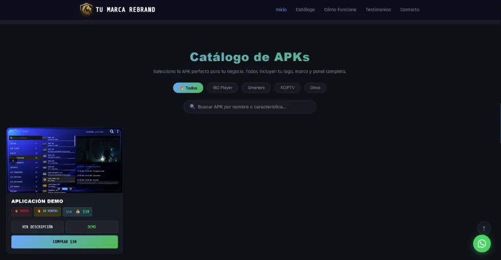 Reseller Web - Tema Verde