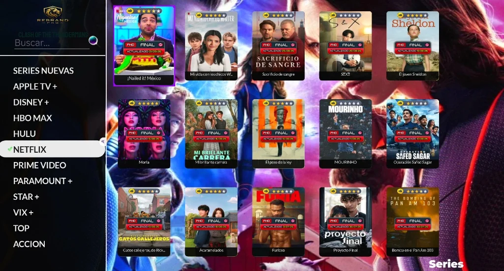 ROKU FLUJO - Catálogo de Series