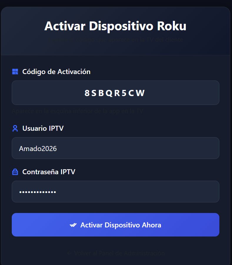 ROKU GLASS - Pantalla de Activación