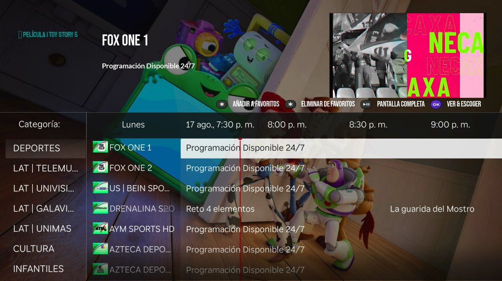 ROKU GLASS - Guía EPG
