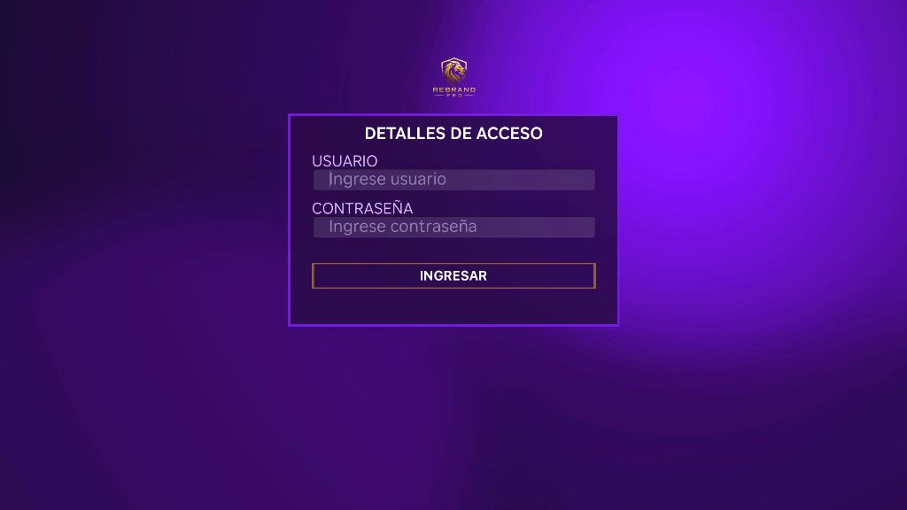 ROKU PURPLE GLASS - Detalles de Acceso