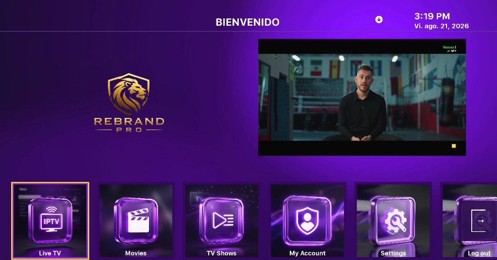 ROKU PURPLE GLASS - Menú Principal