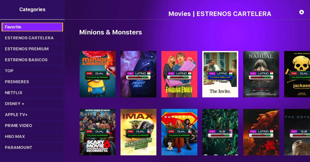 ROKU PURPLE GLASS - Catálogo de Películas