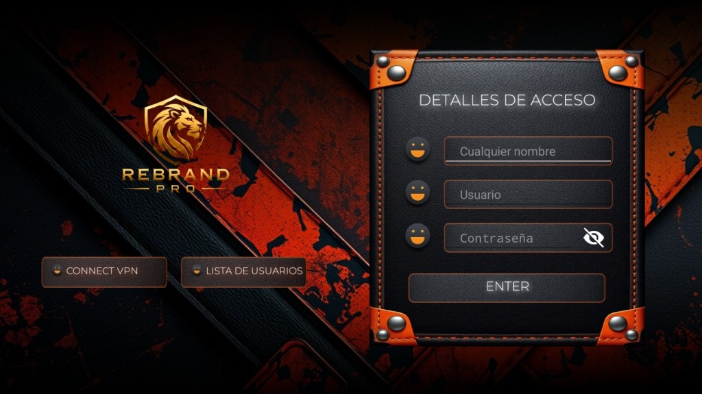 Smarters V5 3 Temas - Login Madera