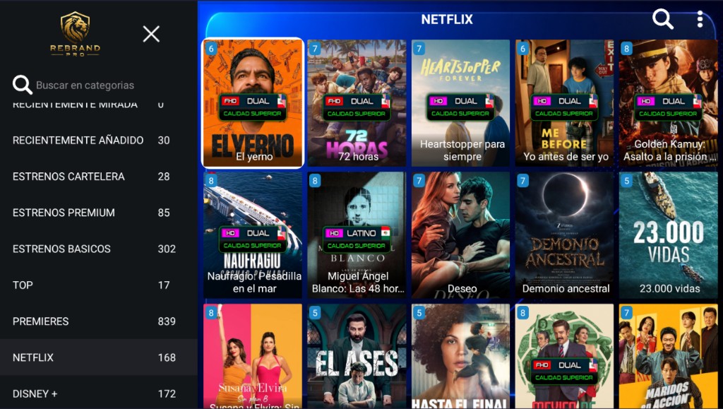 Smarters V5 - Películas