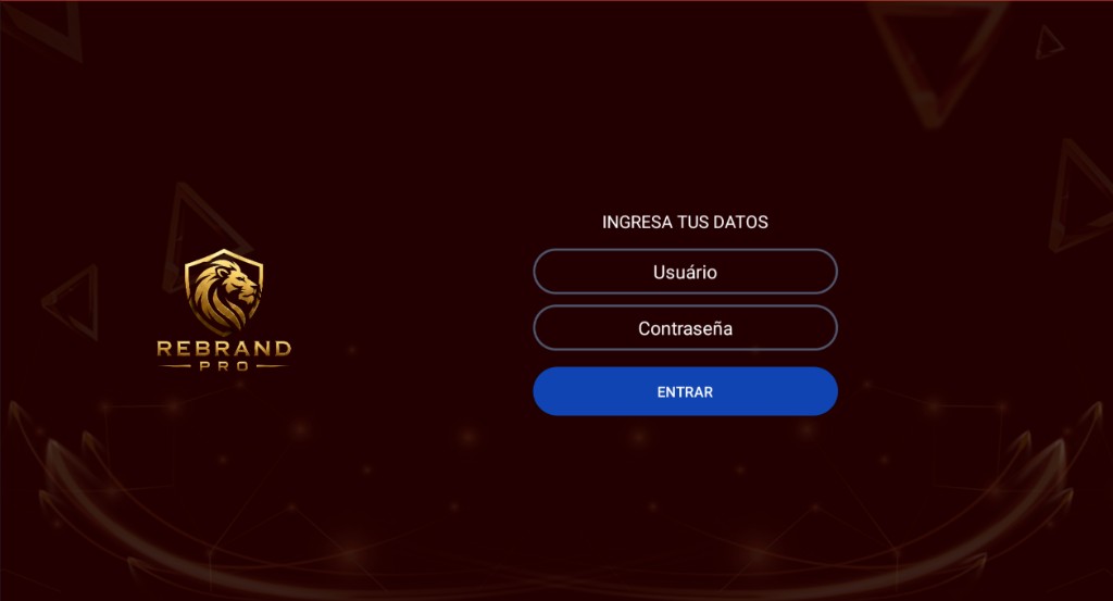 IBO UniTV 2 - Pantalla de Login
