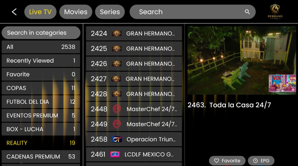VPLAY PLAYER - Live Channels