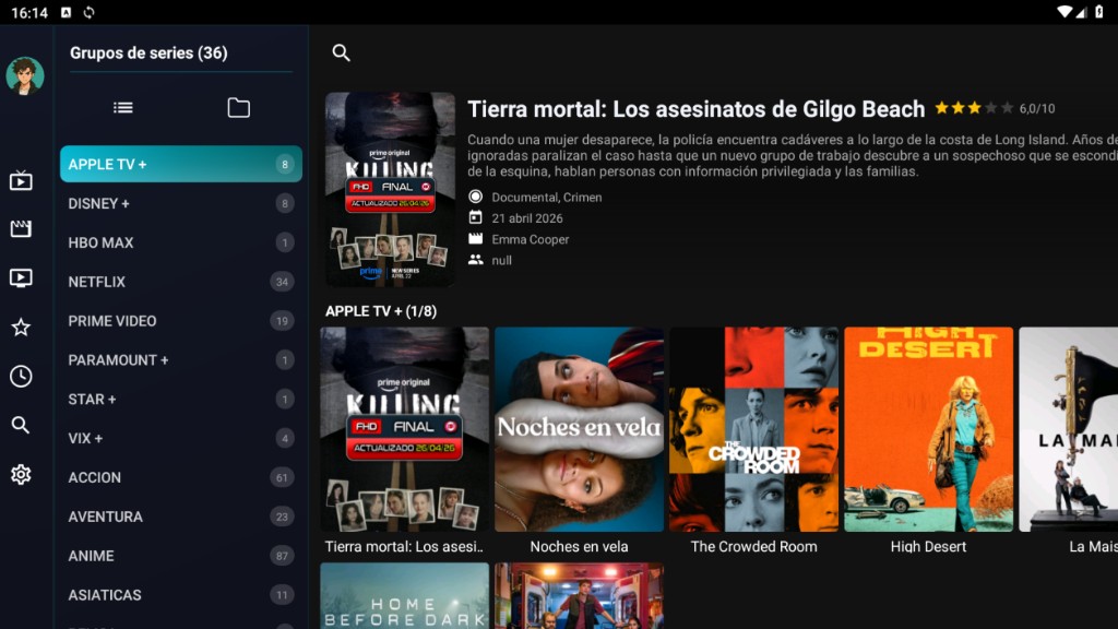 Wave Player - Grupos de Series